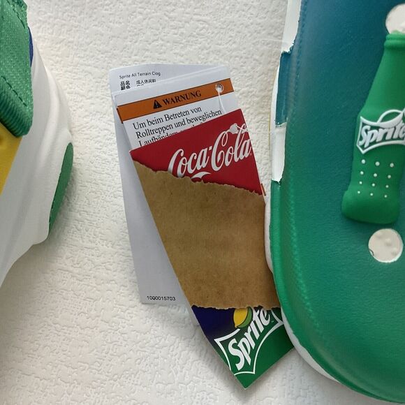 NWOB Crocs Sprite Coca-Cola All Terrain Mens Green Slip On Water Clogs Sandal 11 main image 9